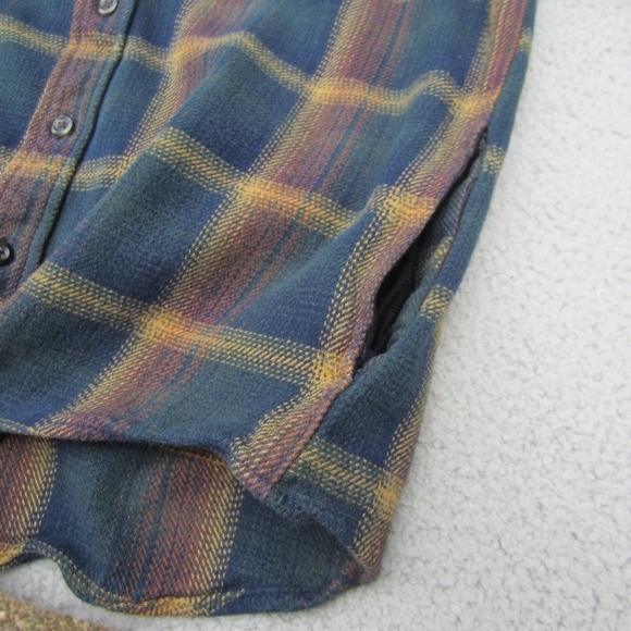 ORVIS Flannel Tartan Long-sleeved Shirt Men's M Button Up 4 Pockets Workwear - Picture 9 of 14